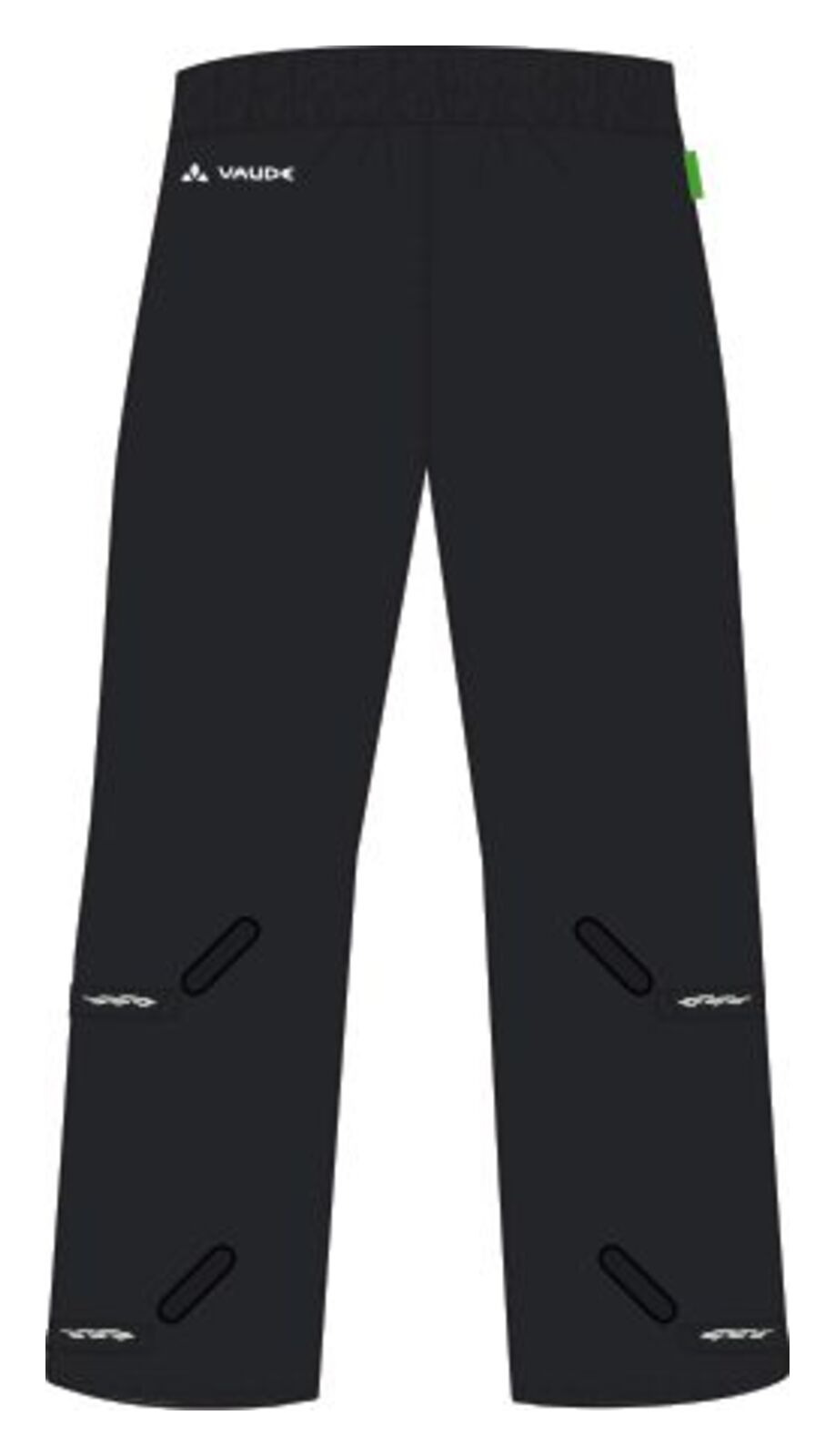 VAUDE Fluid Pantalon zippé Femme, noir