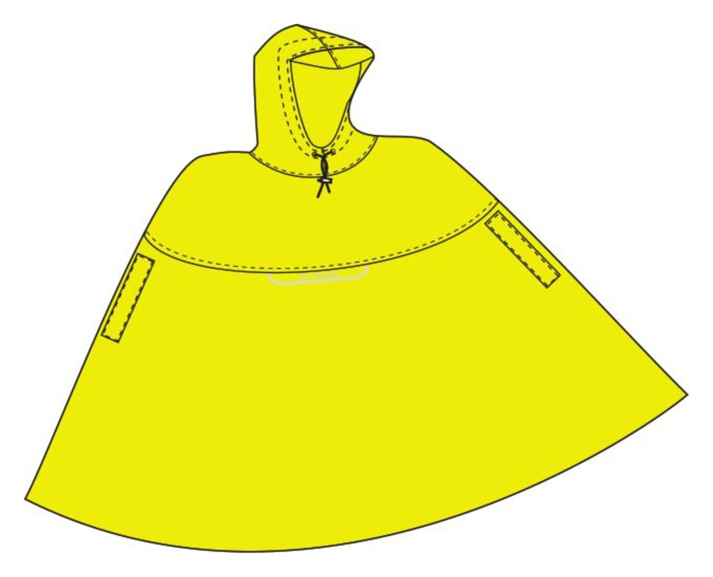 VAUDE Poncho Valdipino jaune