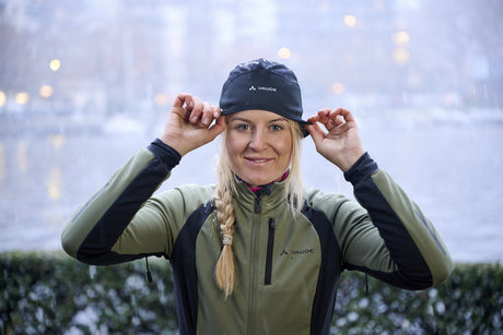 Casquette de vélo VAUDE noir/blanc