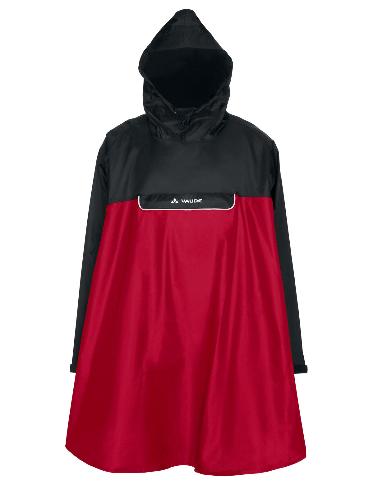 VAUDE Poncho Valero rouge/noir