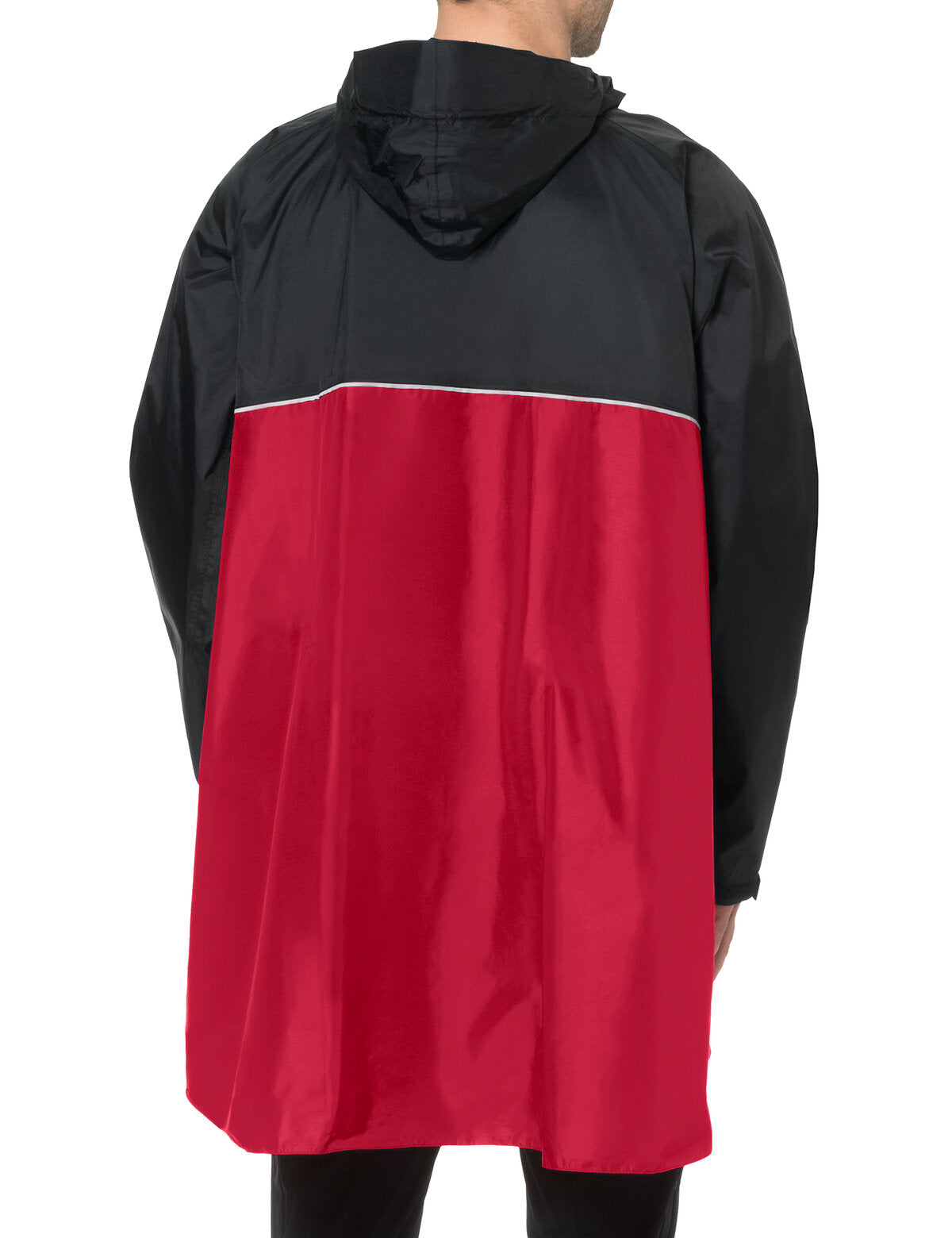 VAUDE Poncho Valero rouge/noir