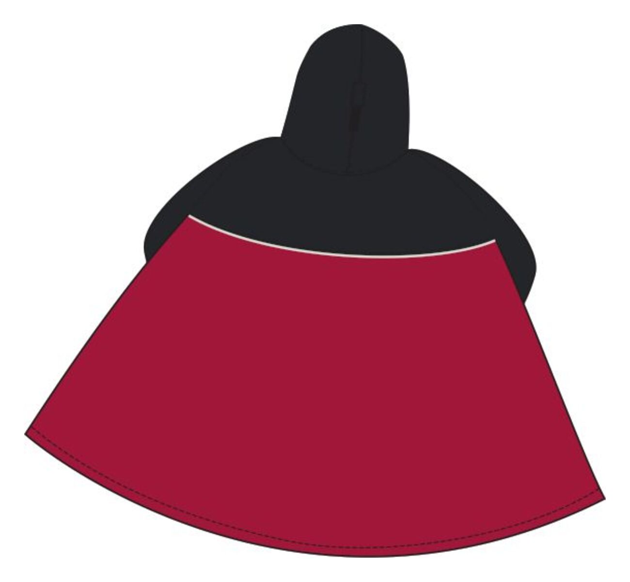 VAUDE Poncho Valero rouge/noir