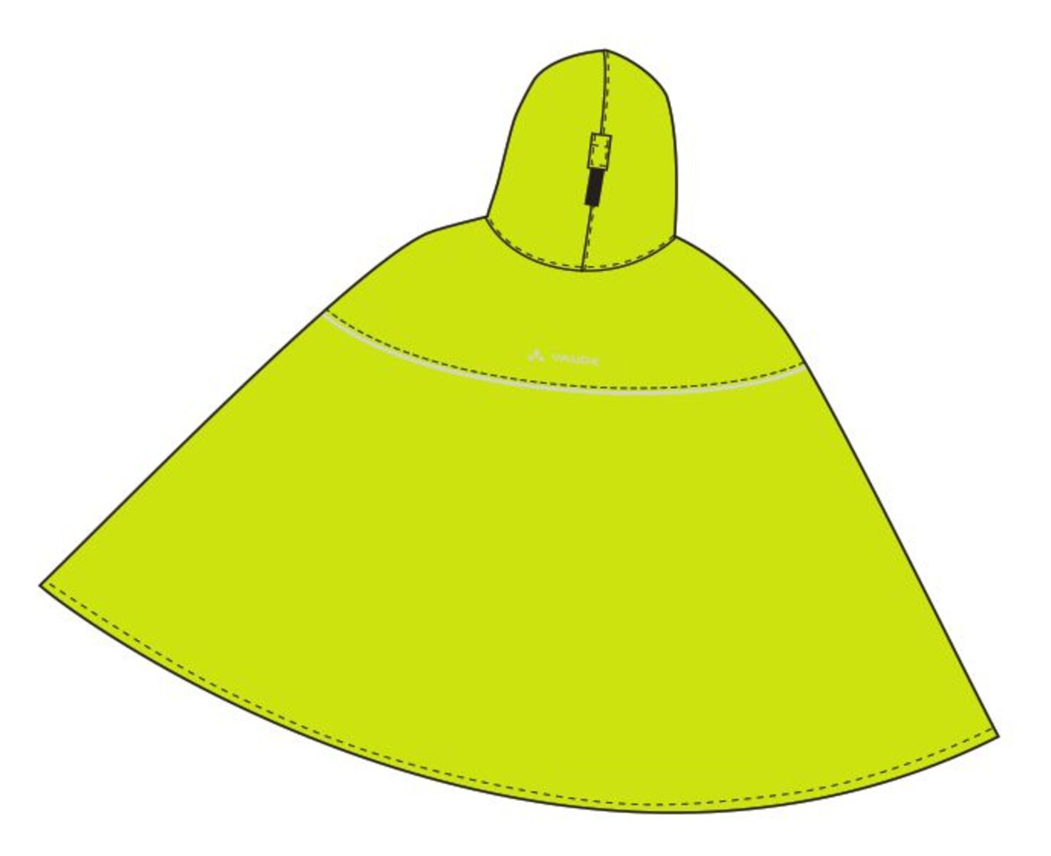 VAUDE Kids Grody Poncho jaune