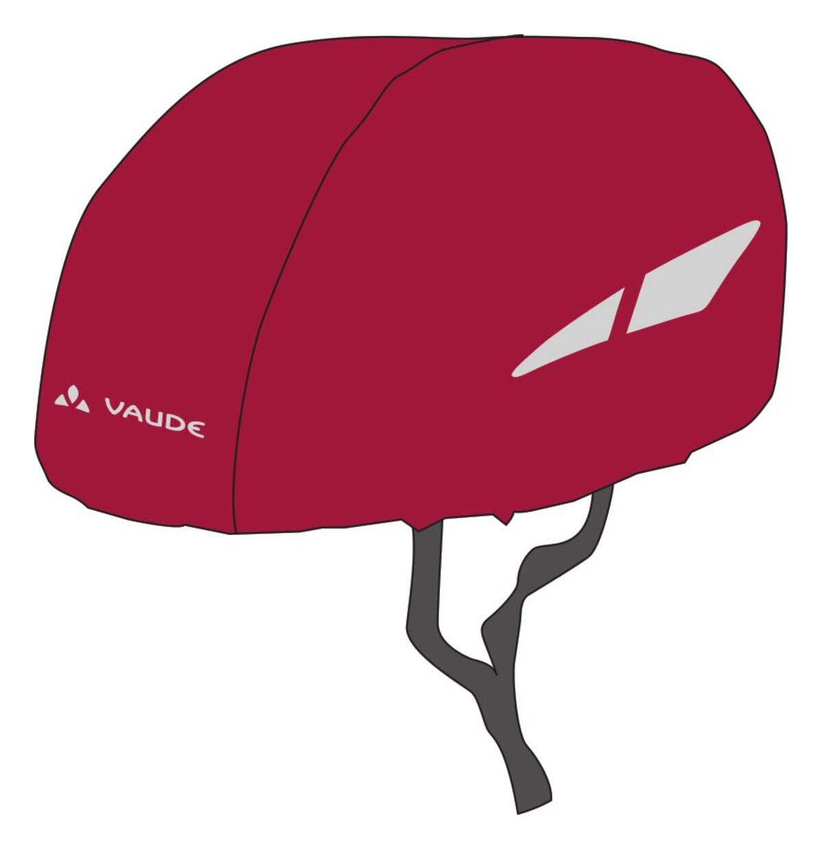 Housse de pluie pour casque VAUDE rouge