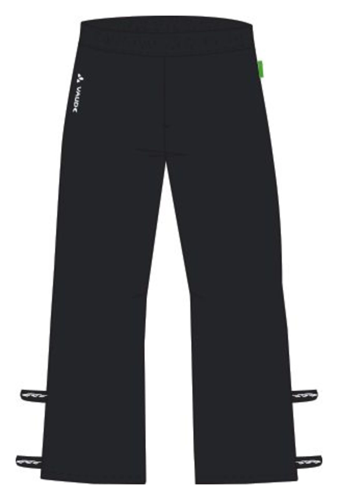 VAUDE Fluid II pantalon entièrement zippé hommes noir