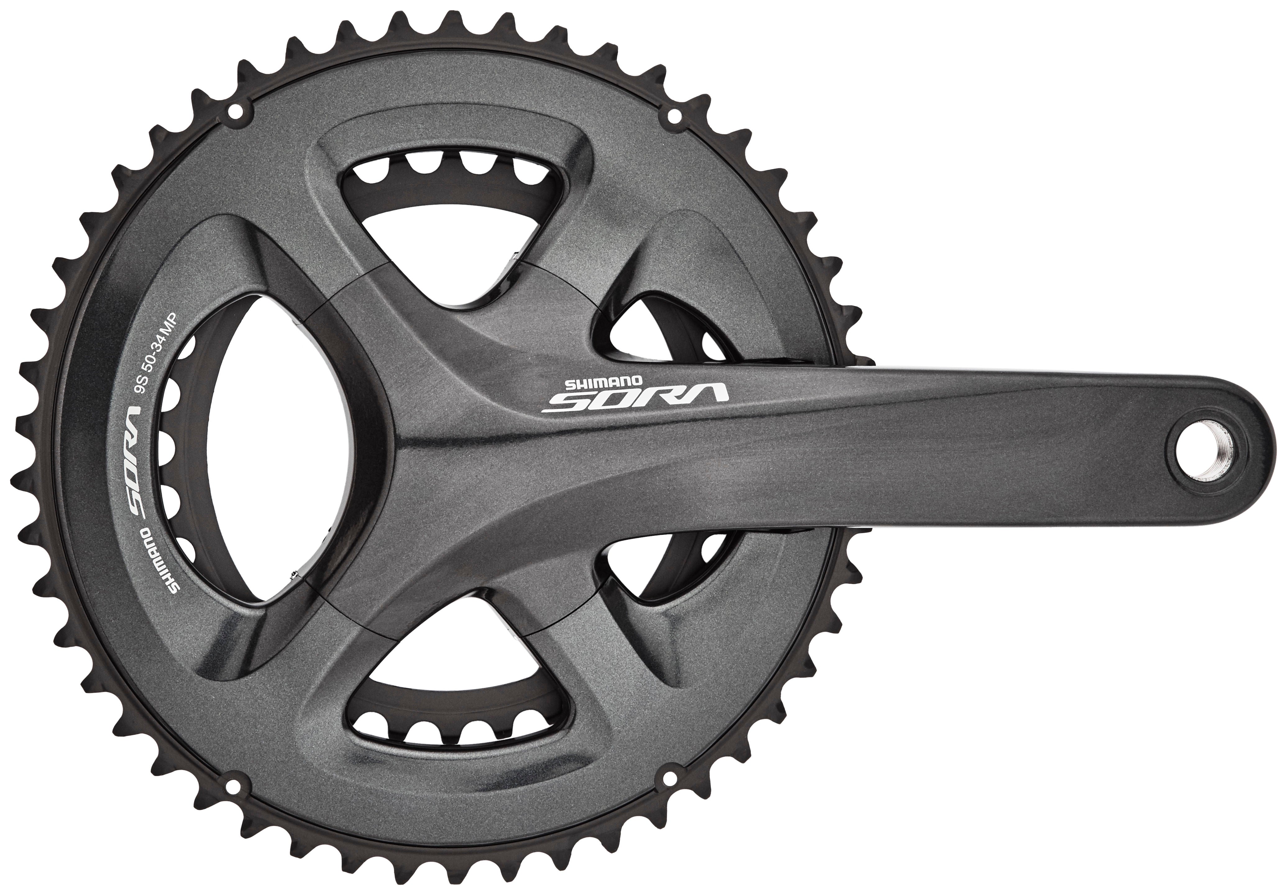 Pédalier Shimano Sora FC-R3000 2x9 vitesses 50-34 dents noir/gris