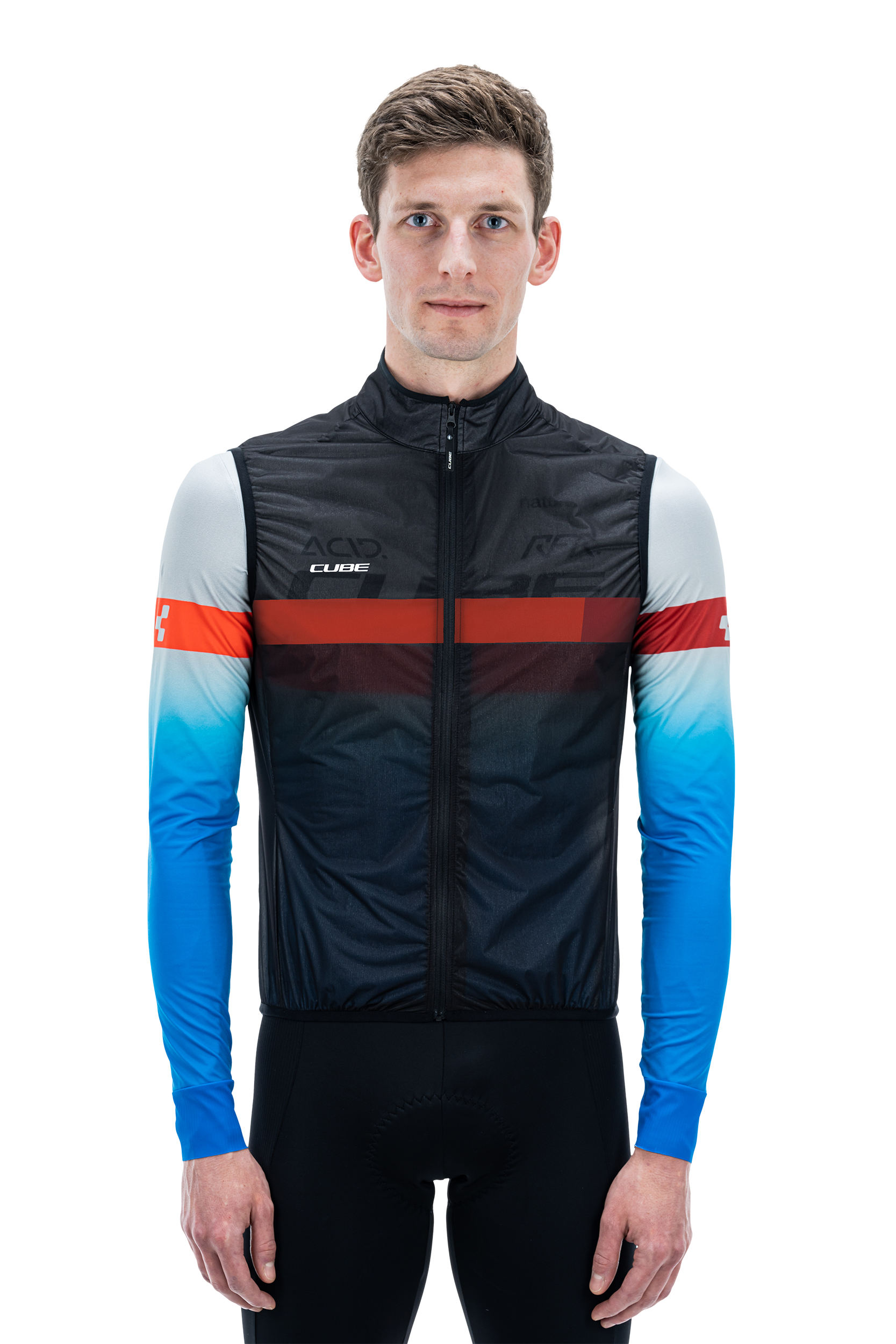 Gilet coupe-vent CUBE TEAMLINE noir