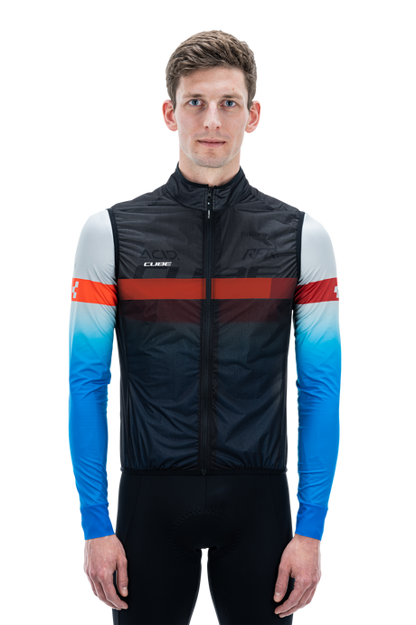 Gilet coupe-vent CUBE TEAMLINE noir