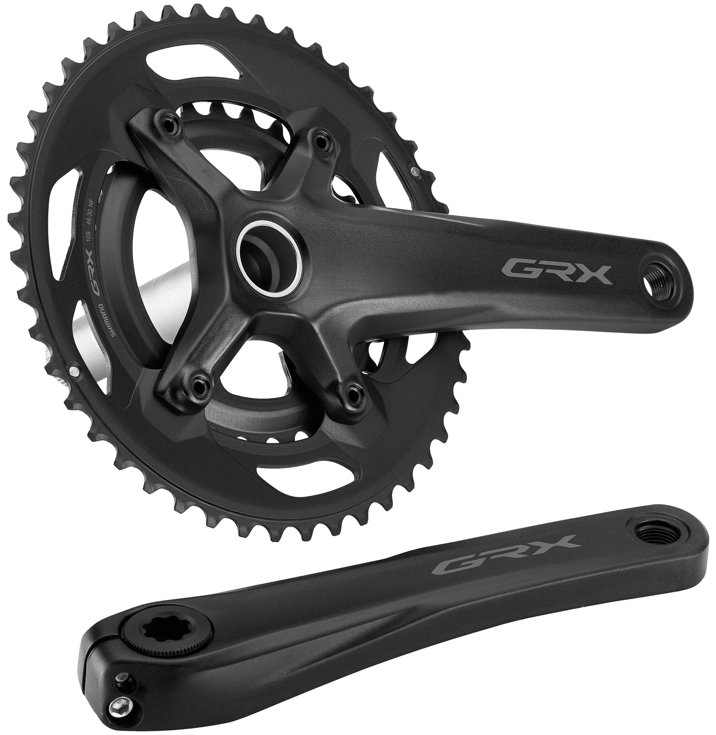 Pédalier Shimano GRX FC-RX600 2x10 vitesses 46-30T noir