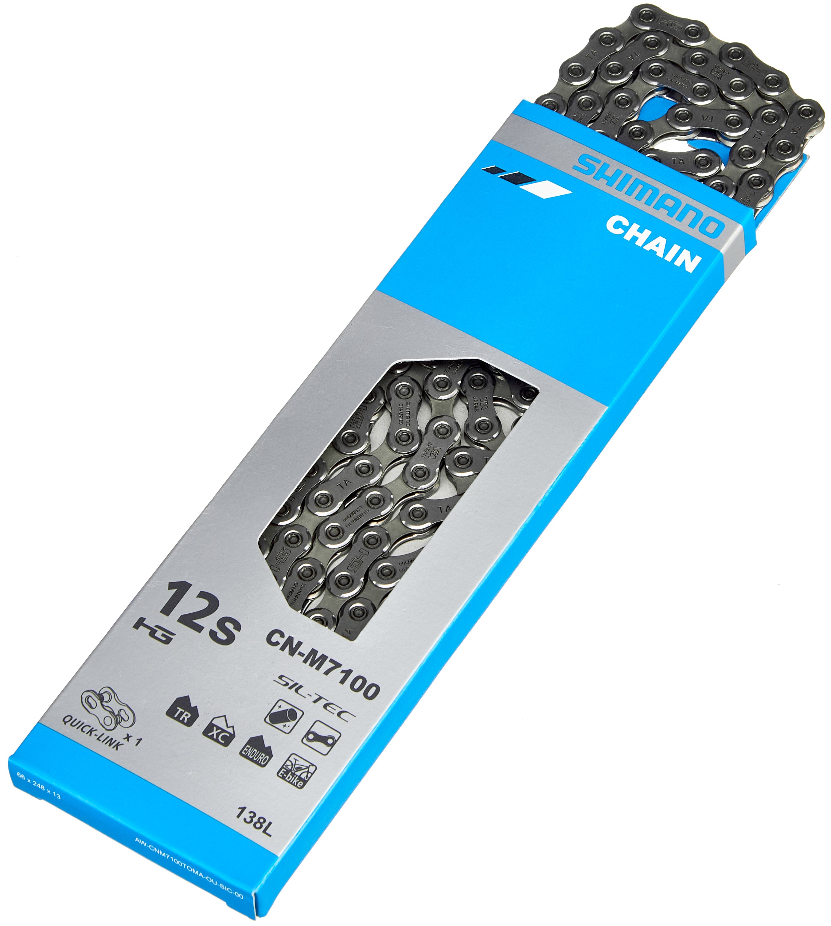 Chaîne Shimano SLX CN-M7100 12 vitesses argent