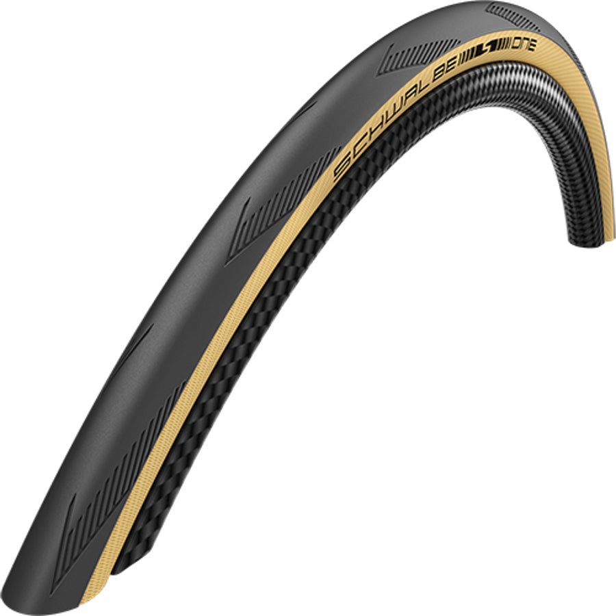 Pneu souple Schwalbe One Performance 700x25C R-Guard Addix beige