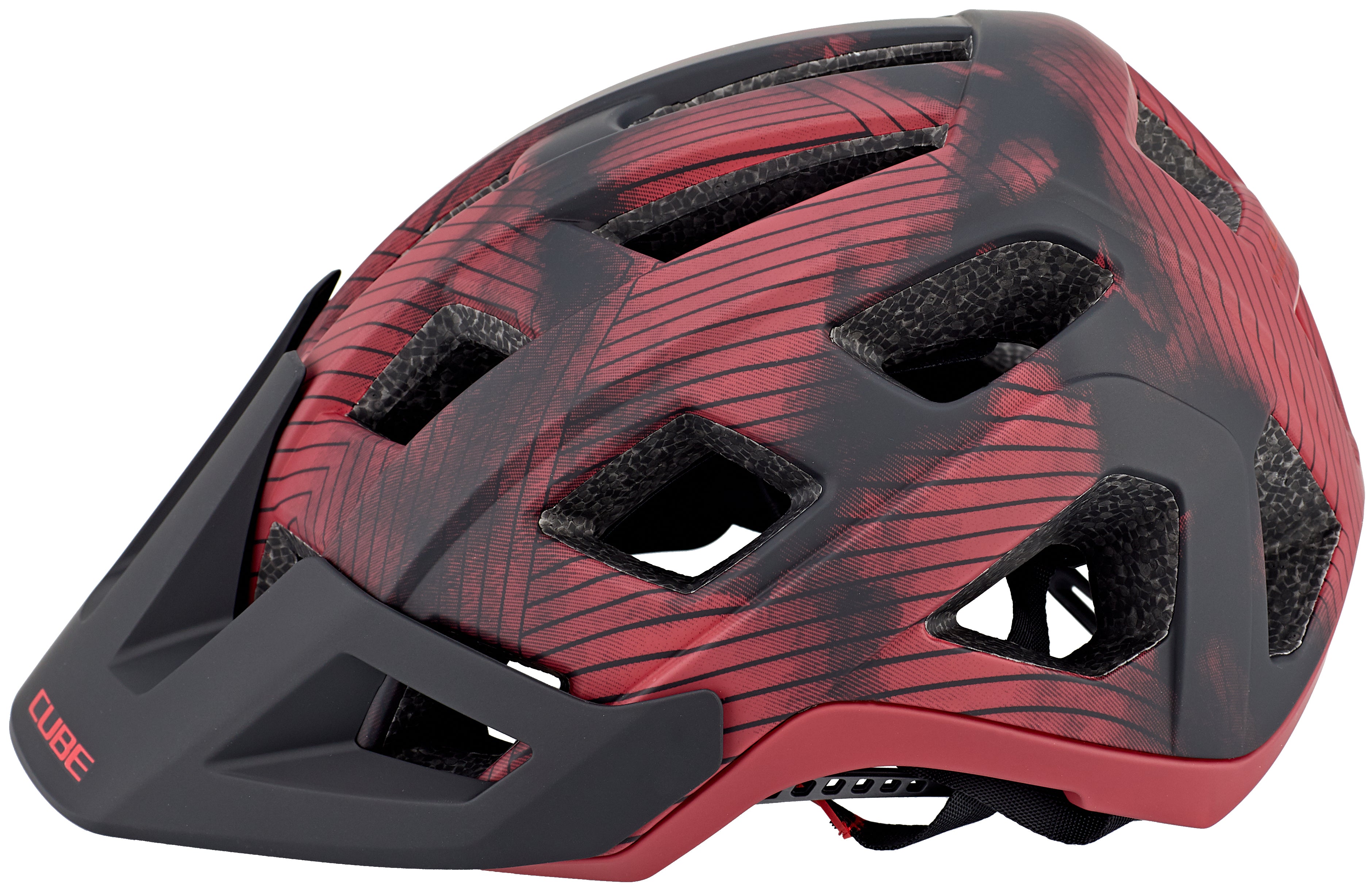 Casque VTT CUBE BADGER rouge