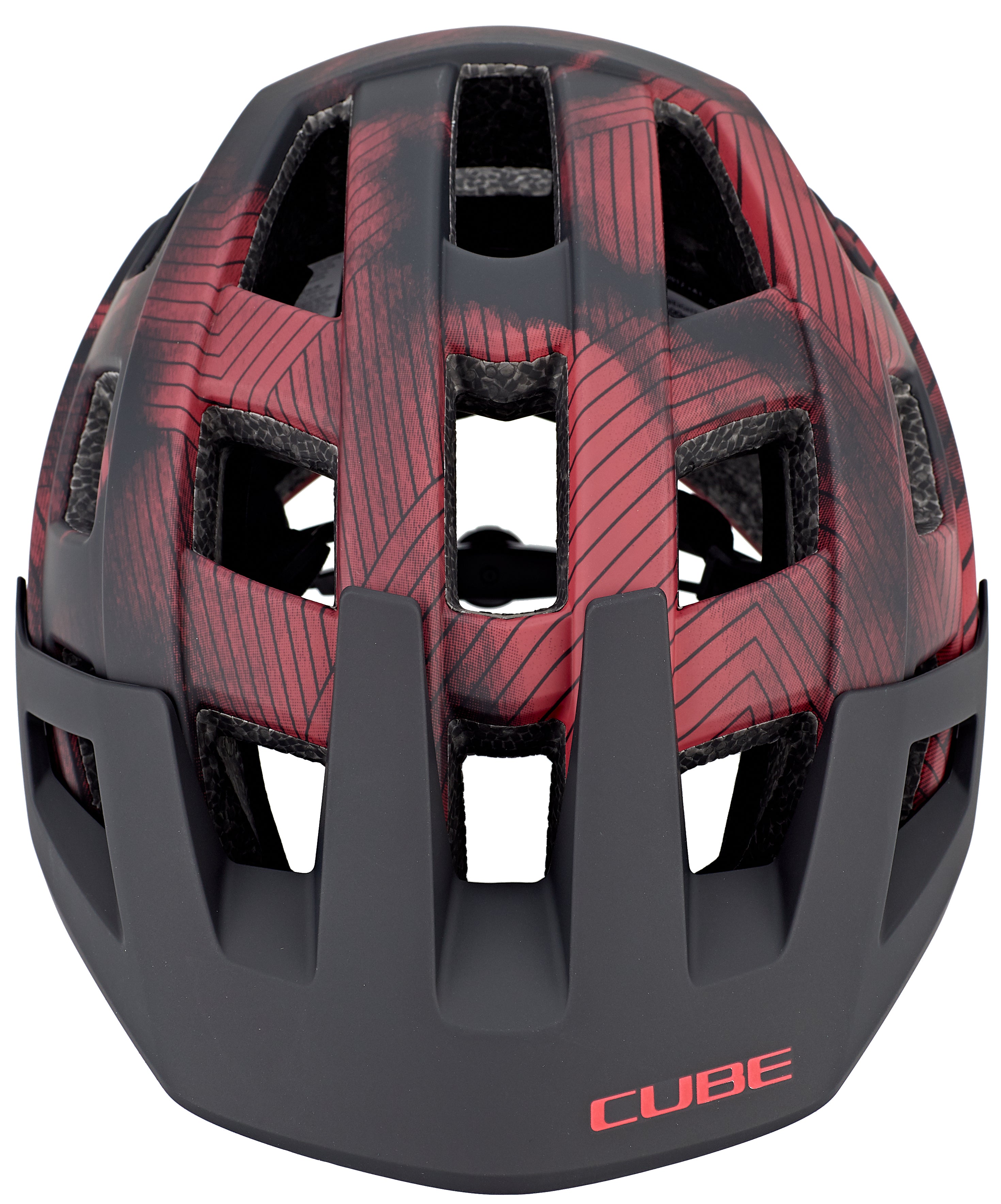 Casque VTT CUBE BADGER rouge