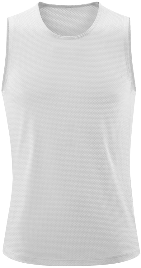 CUBE maillot de corps fonctionnel mesh sans manches blanc homme