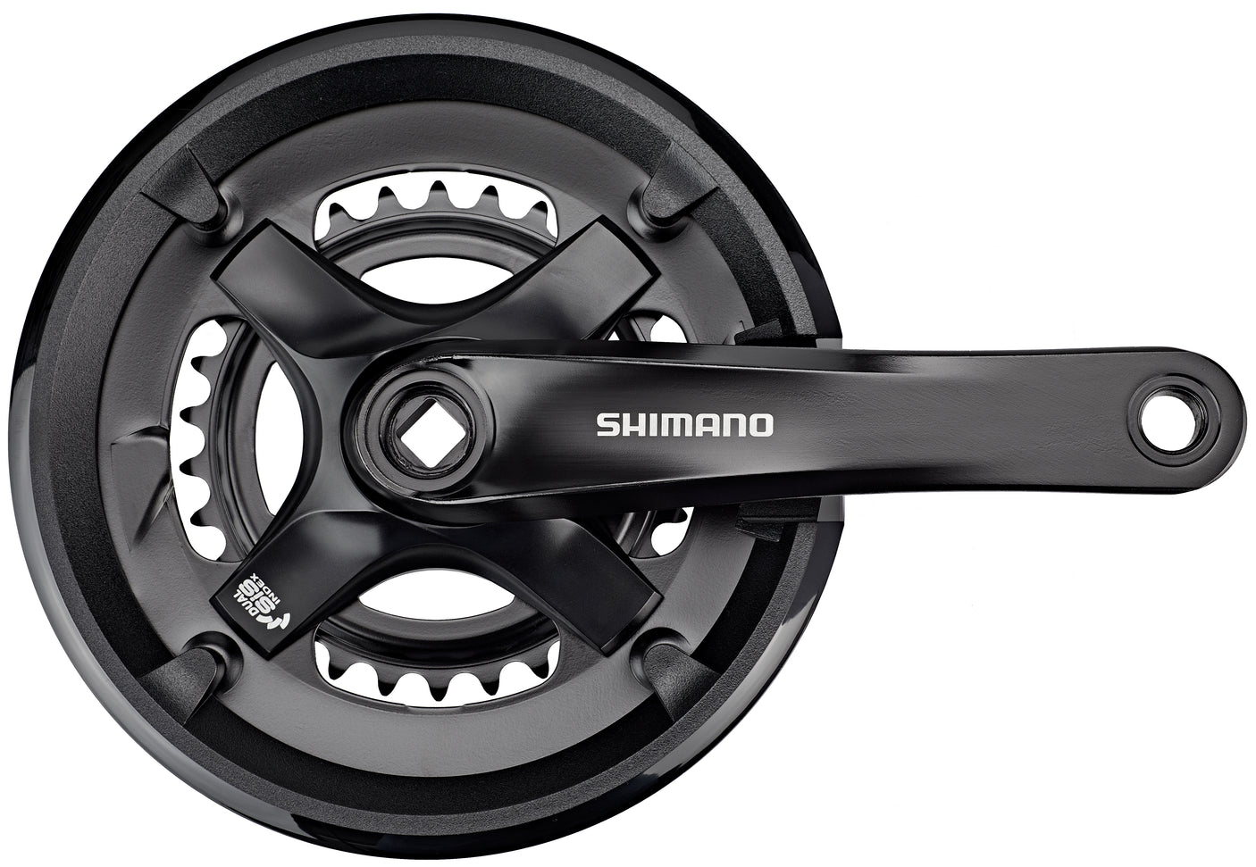 Pédalier Shimano FC-TY501 2x7/8 vitesses 46-30T noir