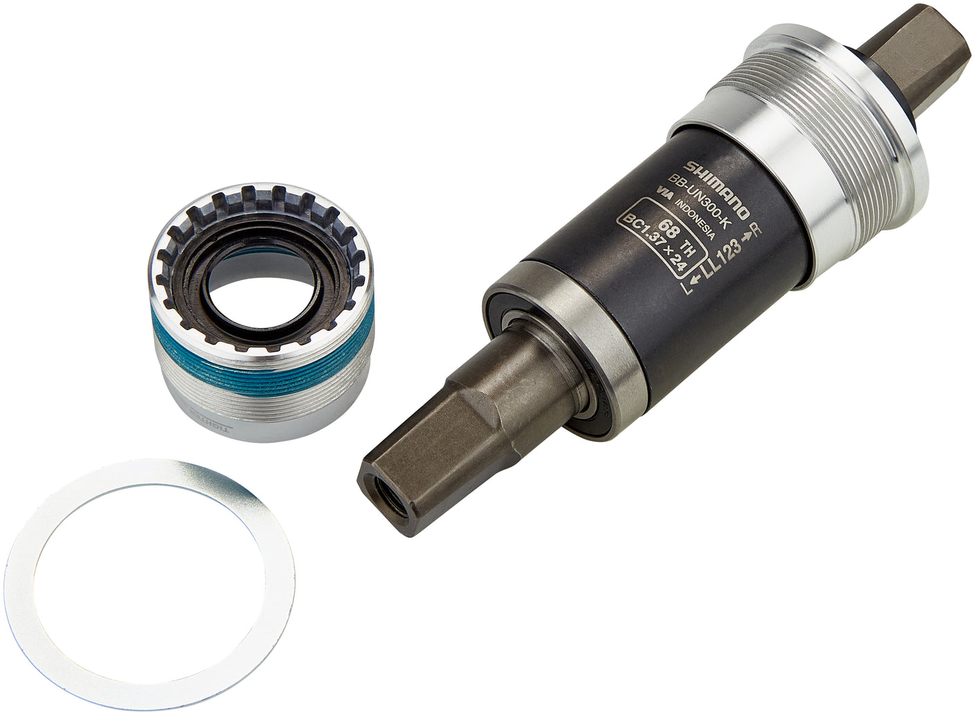 Shimano BB-UN300 boîtier de pédalier carré BSA 68 mm pour carter de chaîne avec entretoise