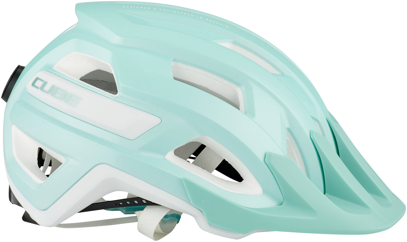 Casque CUBE ROOK argent menthe