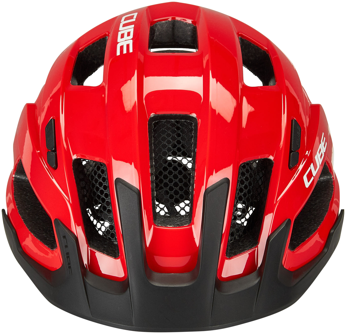 Casque CUBE STEEP rouge brillant