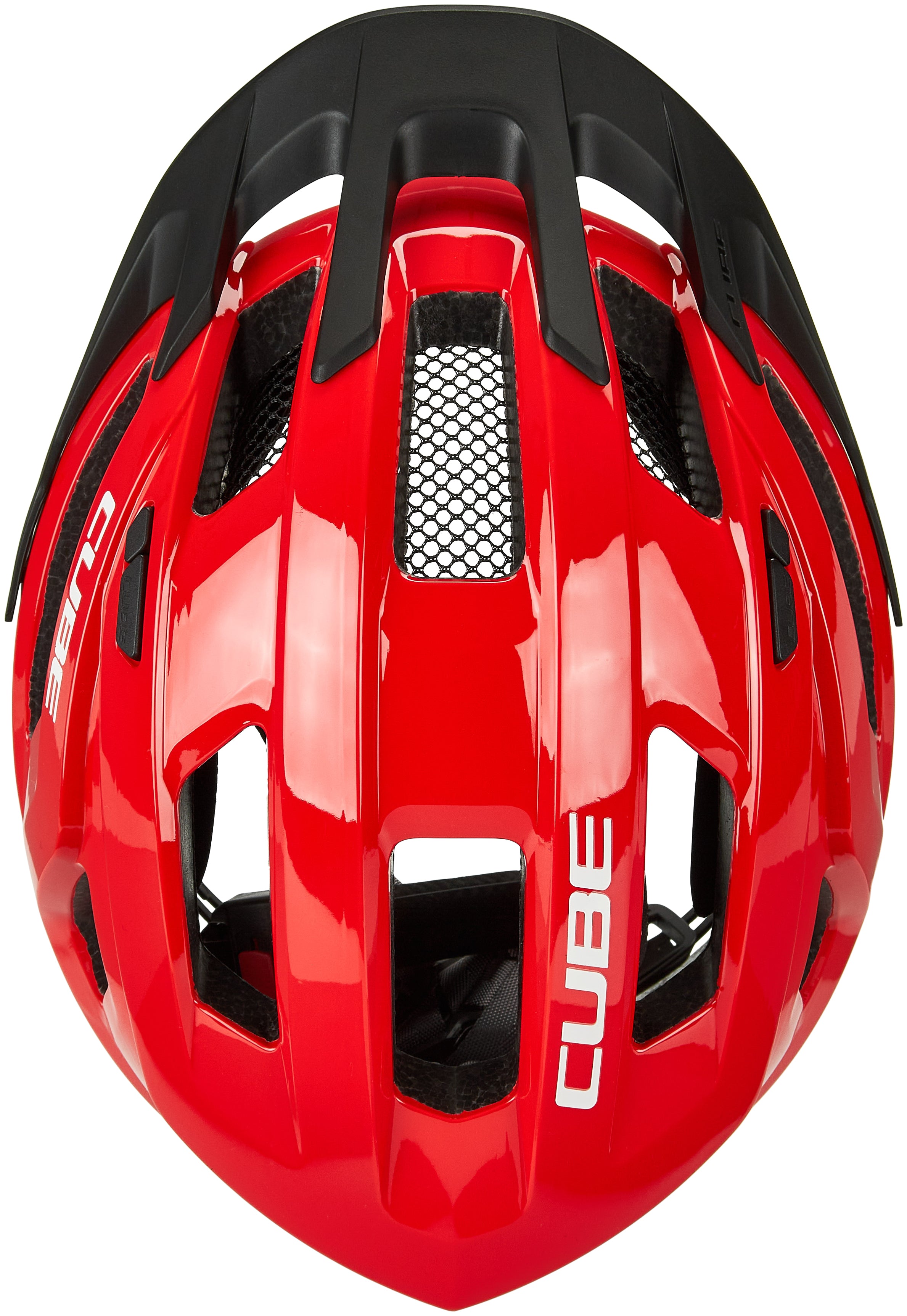 Casque CUBE STEEP rouge brillant