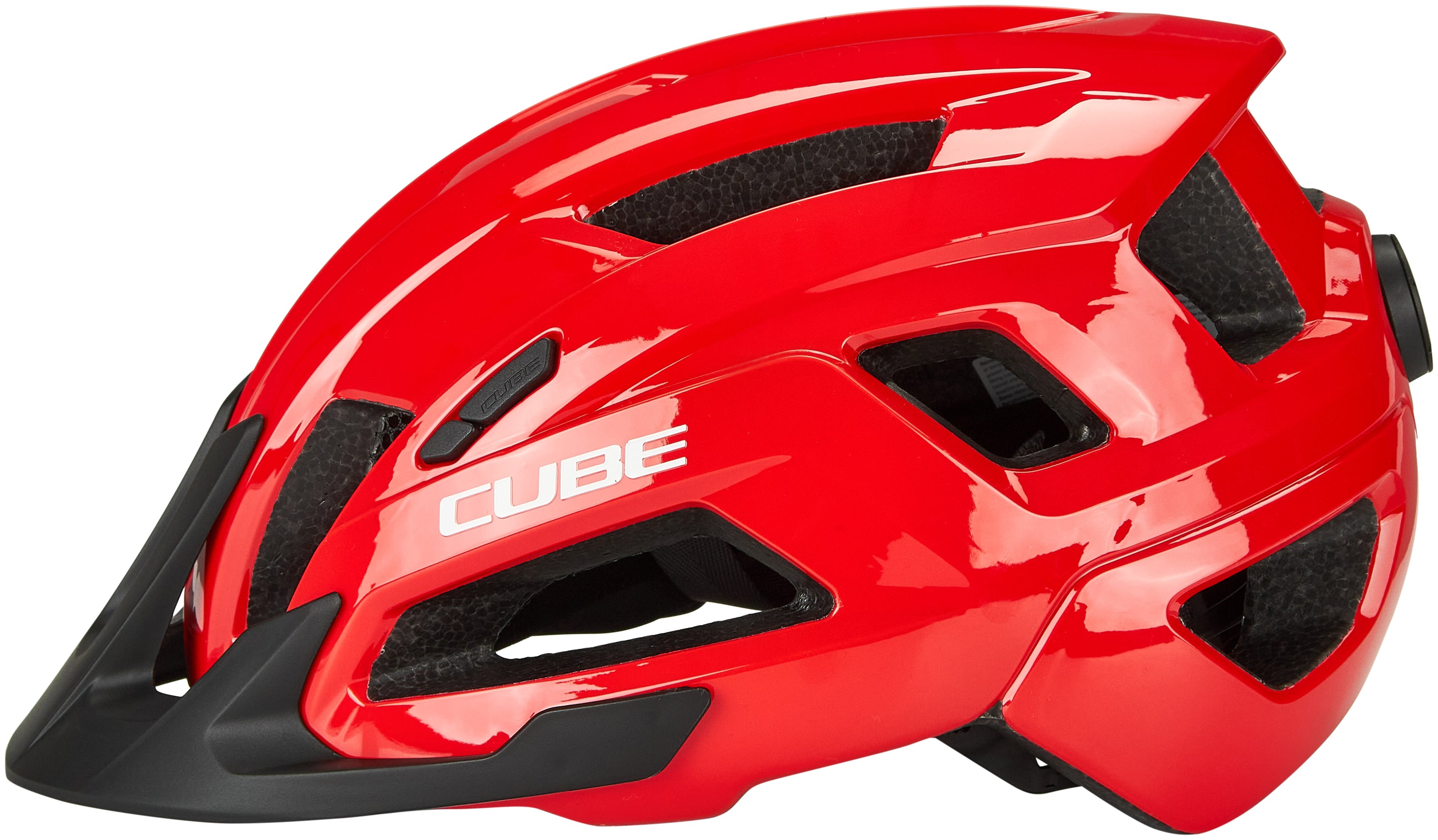 Casque CUBE STEEP rouge brillant