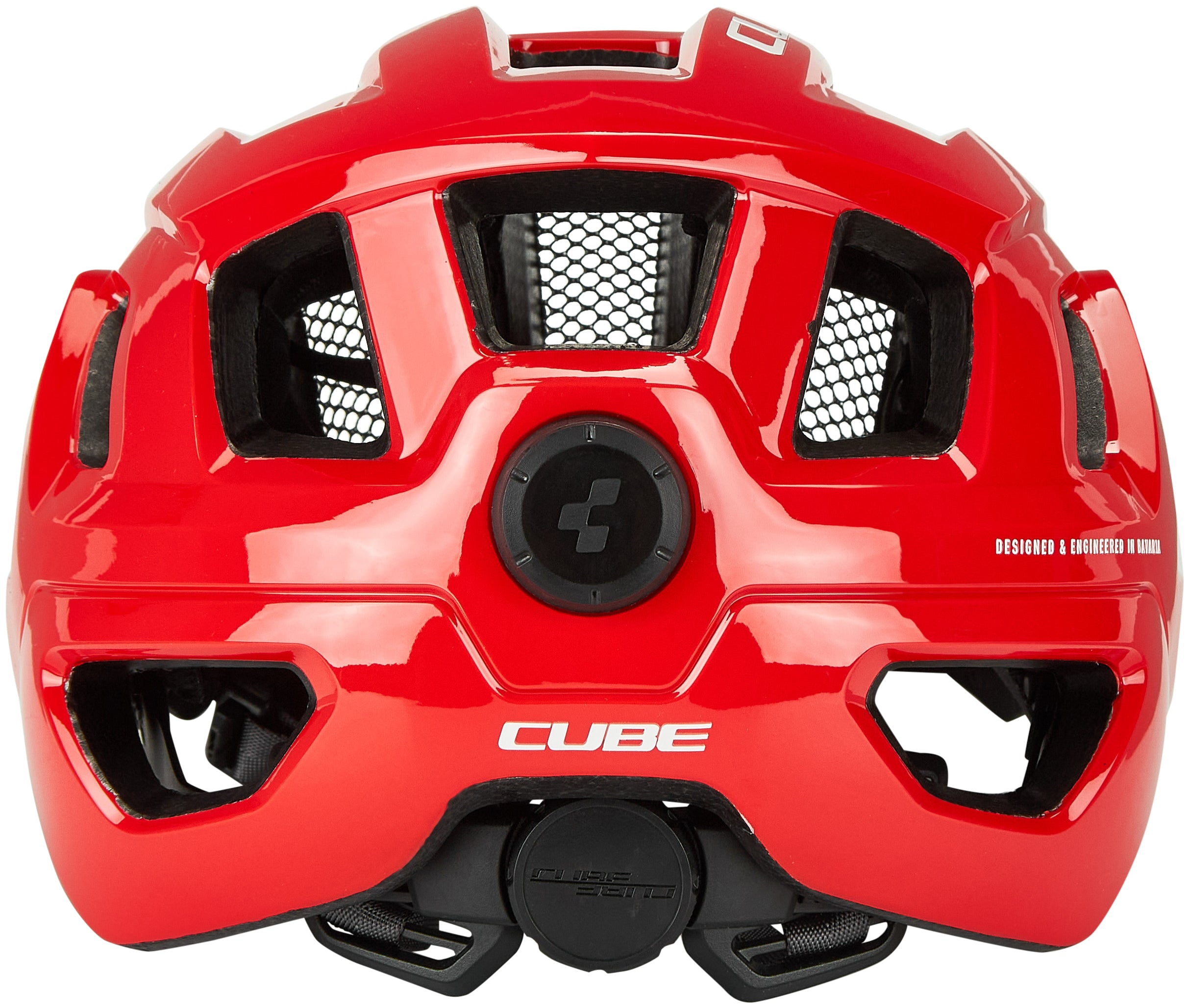 Casque CUBE STEEP rouge brillant