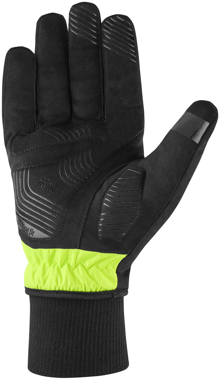 Gants CUBE hiver doigts longs X NF gris et jaune