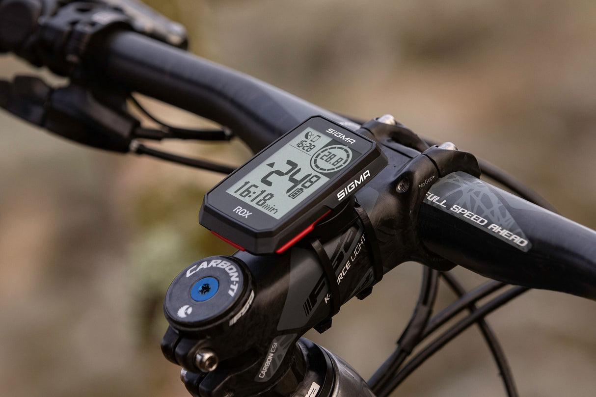 Ordinateur de vélo Sigma ROX 2.0 avec support GPS noir