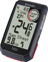Ordinateur de vélo Sigma ROX 4.0 avec support de potence noir