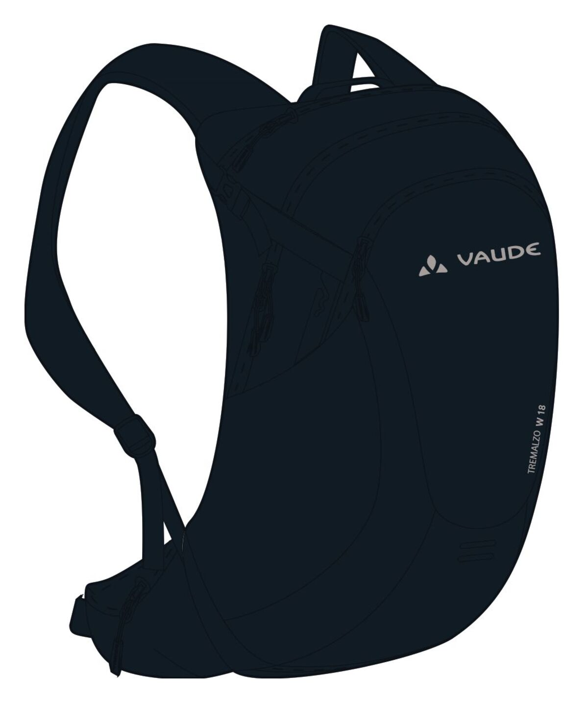 VAUDE Tremalzo 18 sac à dos femmes noir