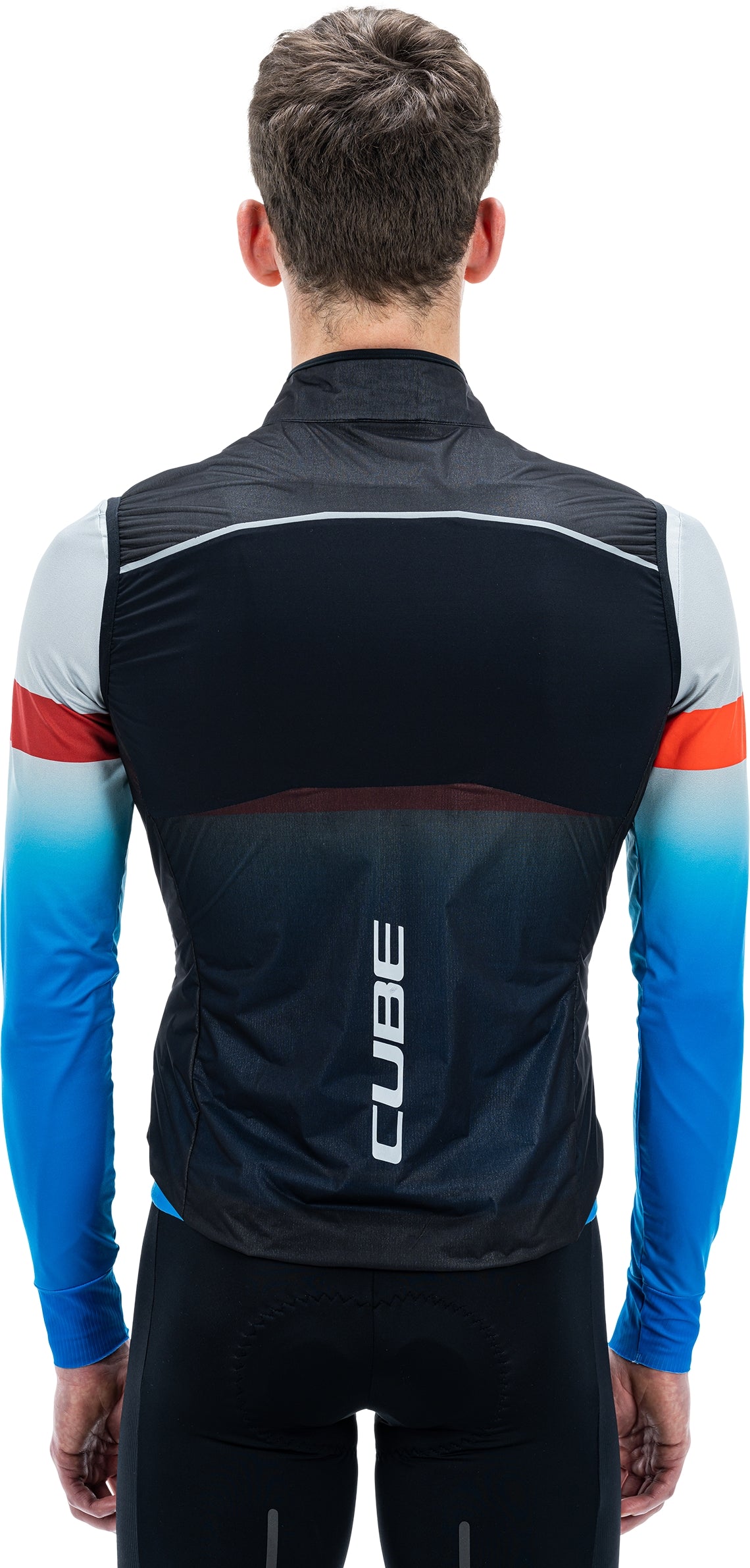 Gilet coupe-vent CUBE TEAMLINE noir