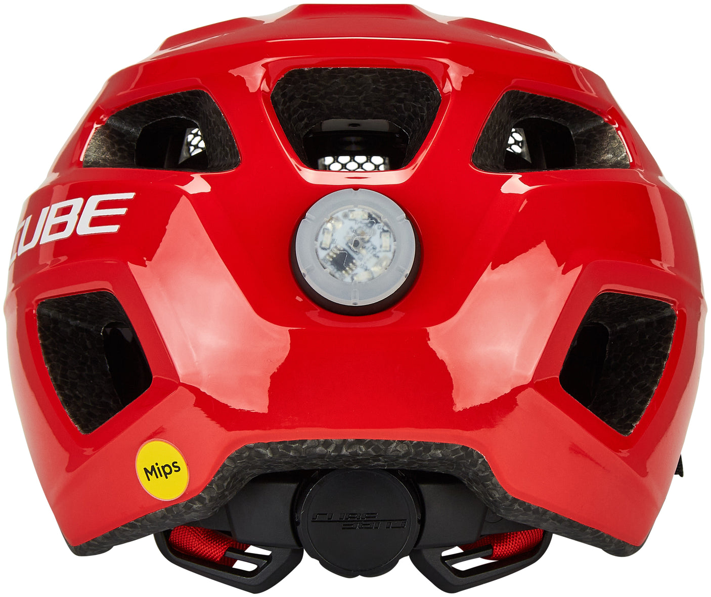 Casque CUBE LINOK rouge brillant