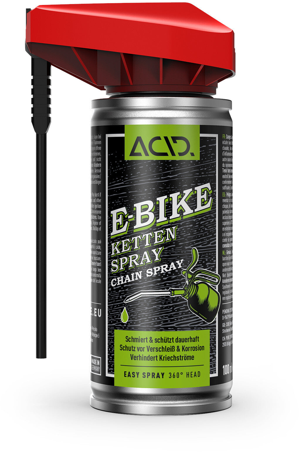 Spray pour chaîne de vélo électrique ACID 100ml