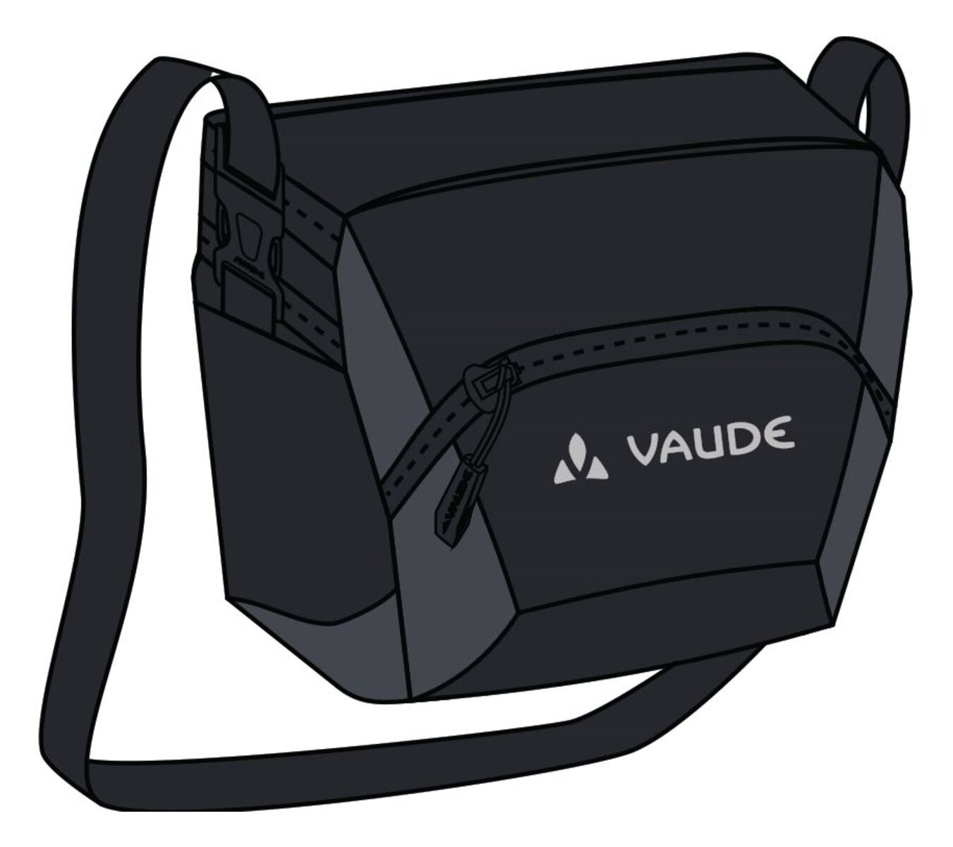 VAUDE OnTour Box L sac Klickfix prêt noir