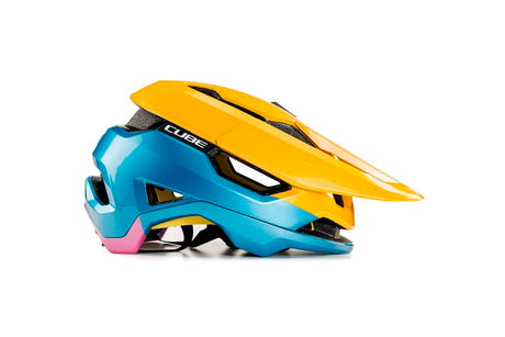 Casque CUBE TROOPER jaune´n´bleu´n´rose