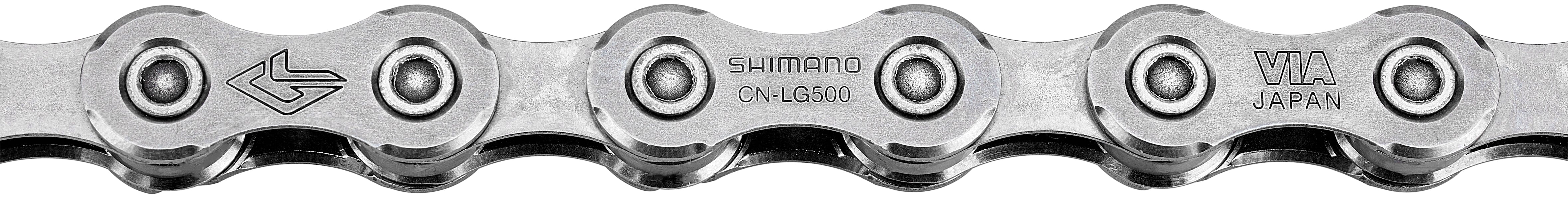 Chaîne Shimano LG500 Linkglide 10/11 vitesses 126 maillons