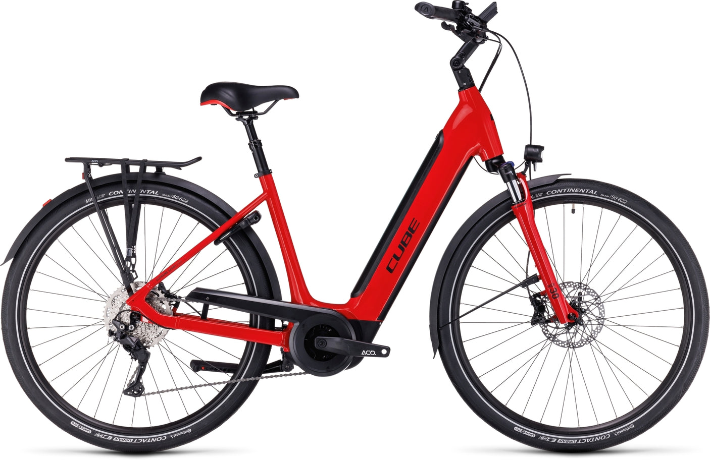 Cube Supreme Sport Hybrid Pro 500 Easy Entry rouge et noir (2024)