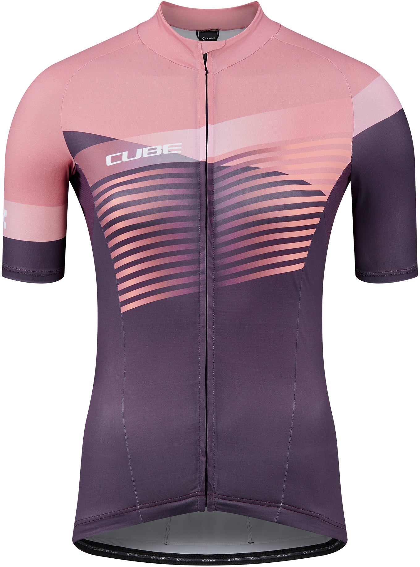 CUBE TEAMLINE WS maillot manches courtes violet´n´rose