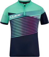 CUBE TEAMLINE maillot ROOKIE manches courtes bleu'n'mint