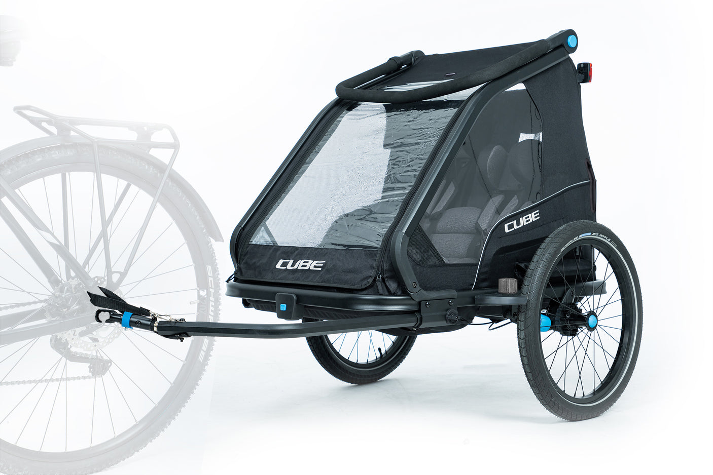 Remorque vélo enfant CUBE Double CMPT