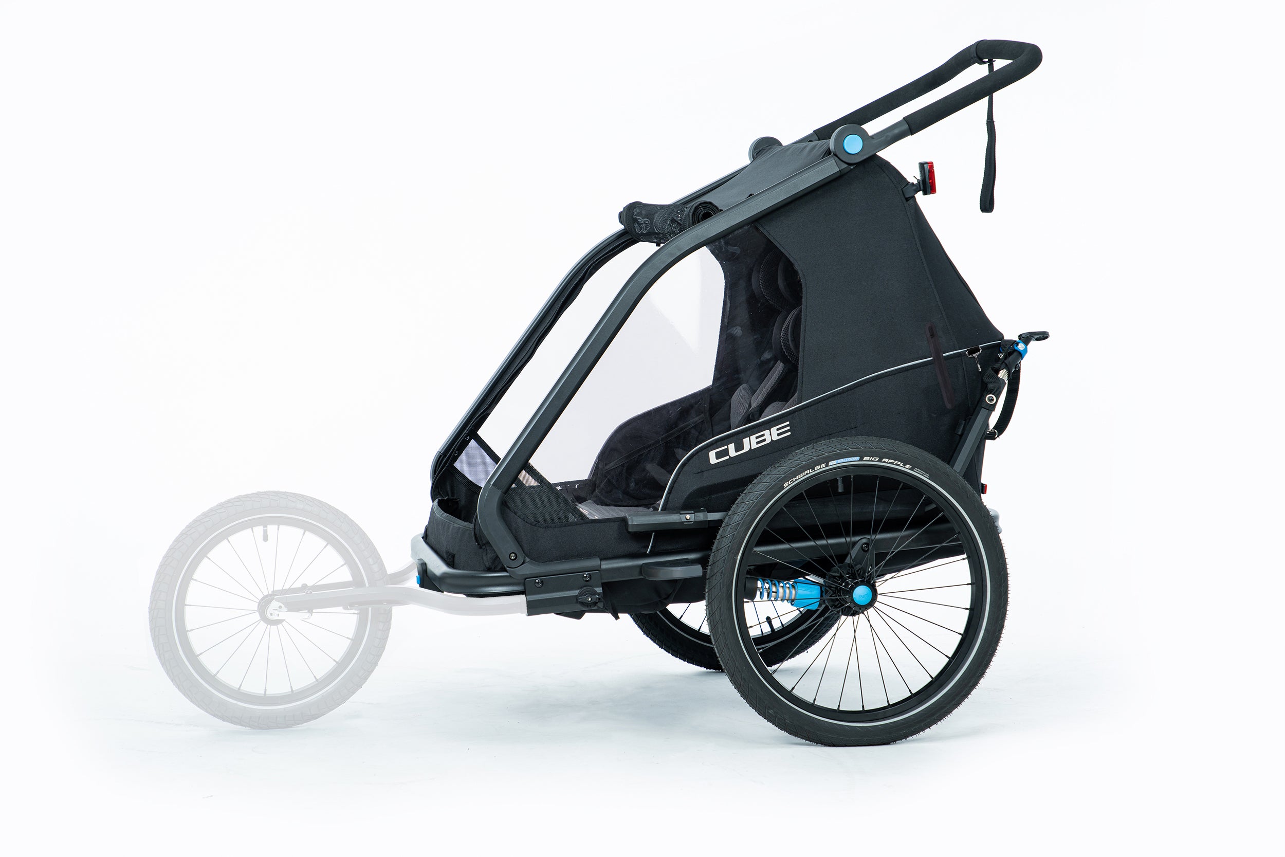 Remorque vélo enfant CUBE Double CMPT