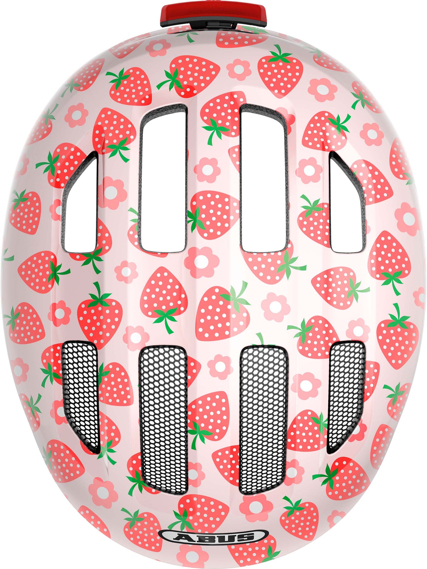 ABUS Smiley 3.0 LED Casque Enfant, rose fraise