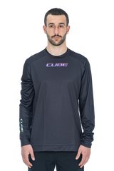 CUBE ATX maillot col rond manches longues noir homme