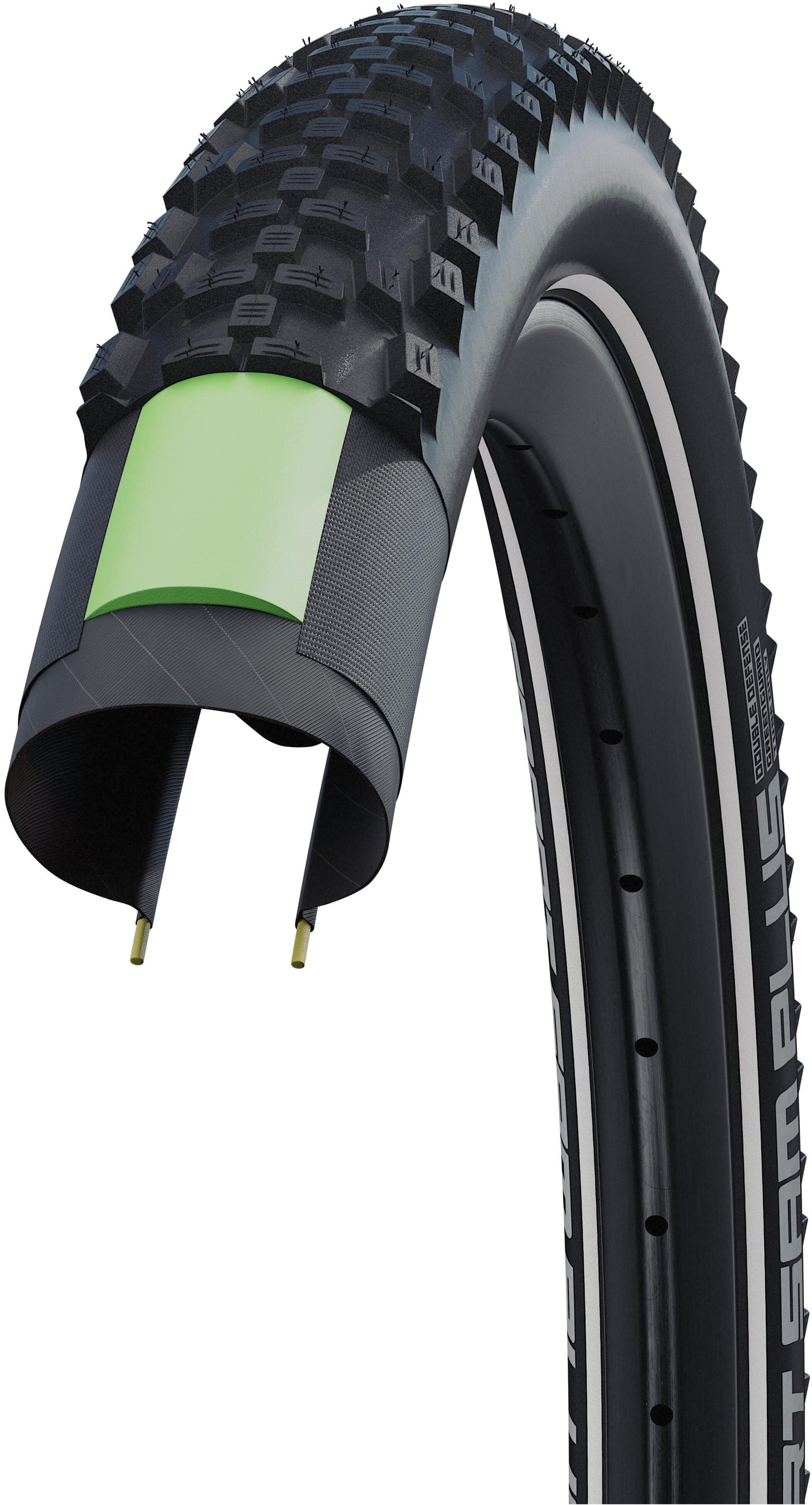 SCHWALBE Smart Sam Plus Performance pneu à pneu 29x2.25" DD GreenGuard SnakeSkin Reflex Addix noir