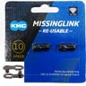 KMC CL-559 DLC Missing Link maillon de chaîne 2 jeux Shimano/SRAM/KMC 10 vitesses noir