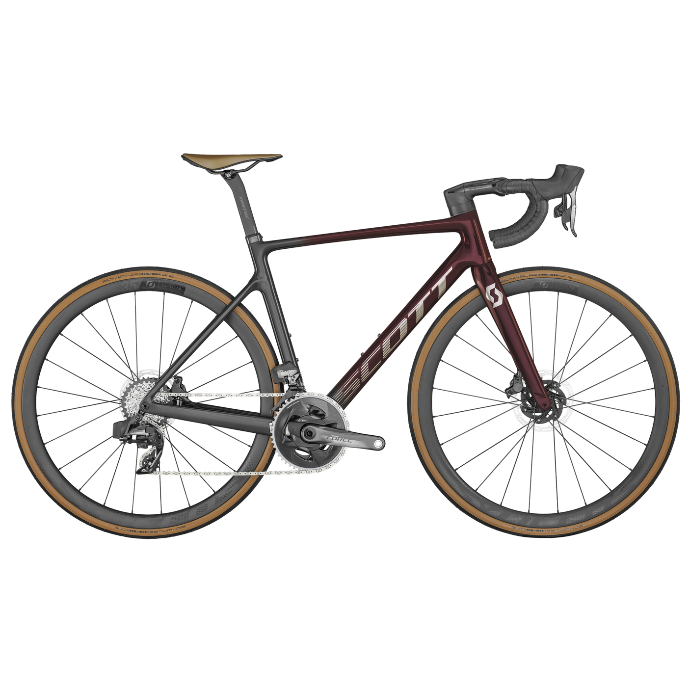 Scott Addict RC 10 Rouge Teinte Carbone (2024)