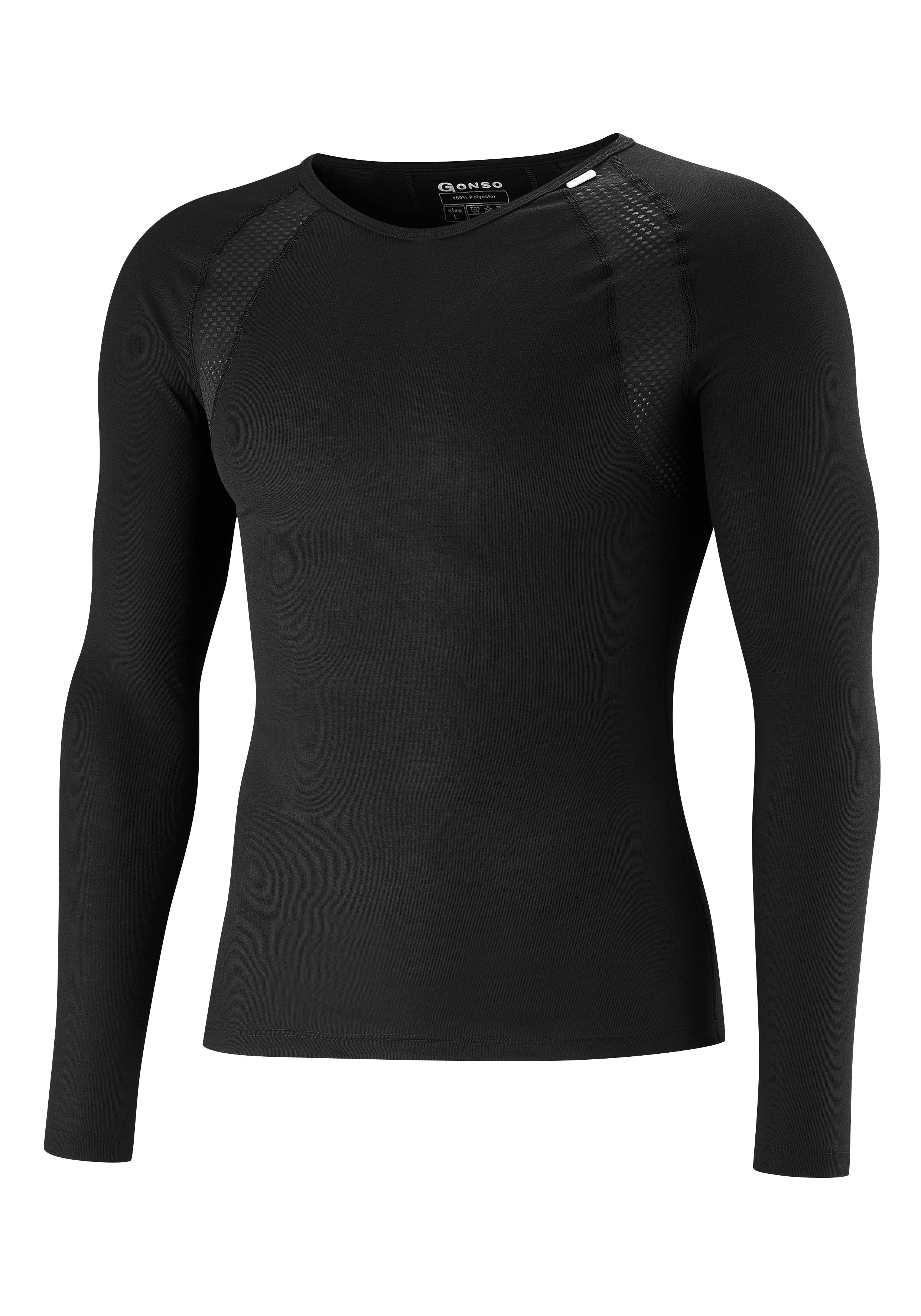 Gonso Base Chemise Manches Longues Therm Homme Noir