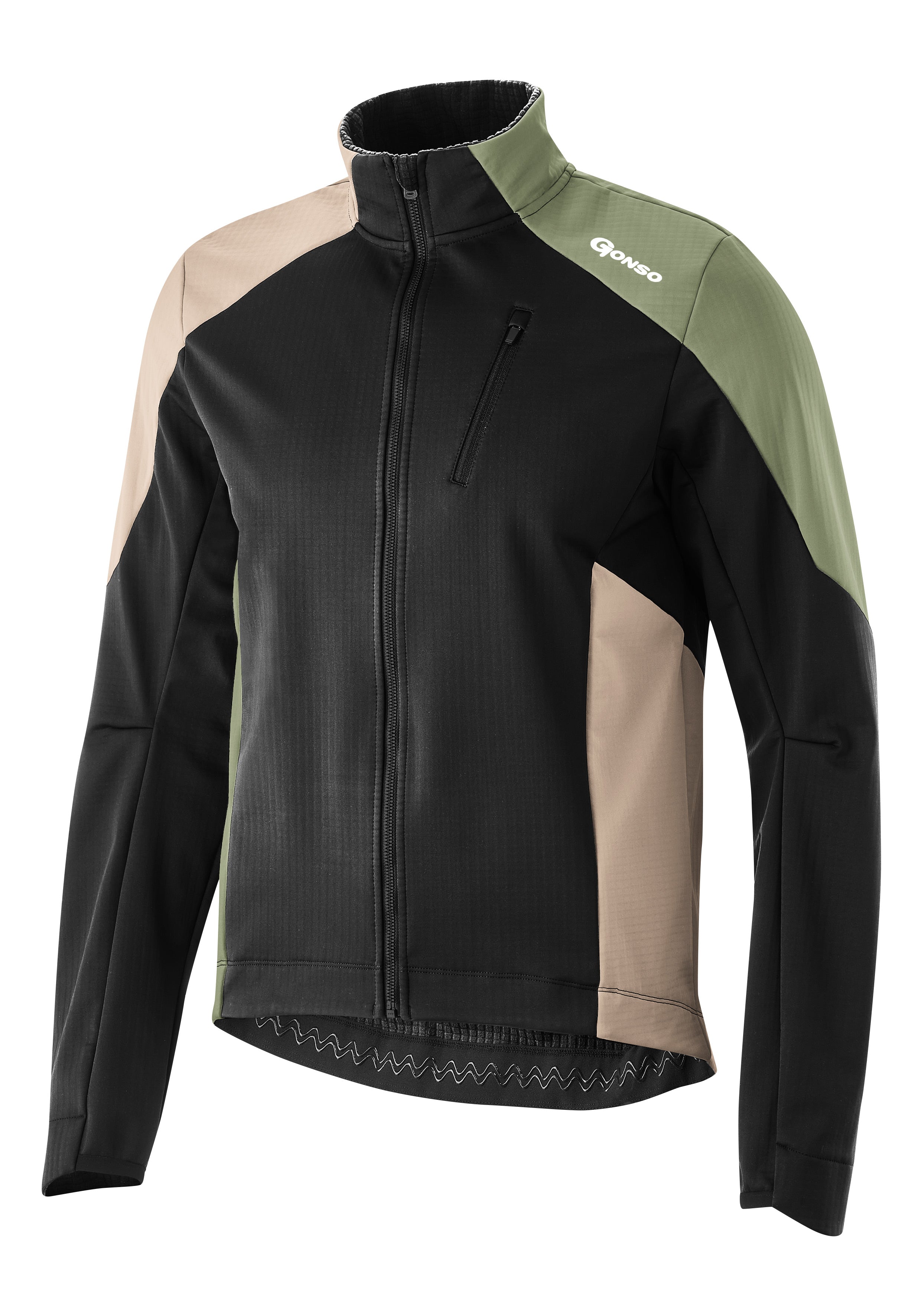 Gonso Trail Veste Softshell Homme Noir/timson Sand/bellourt Castle