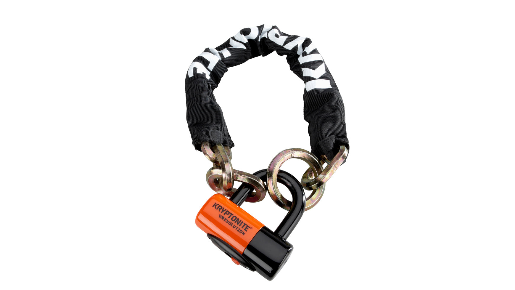 Antivol à chaîne Kryptonite New York 1275 Cinch Ring (75 cm) + Antivol à disque Evolution noir