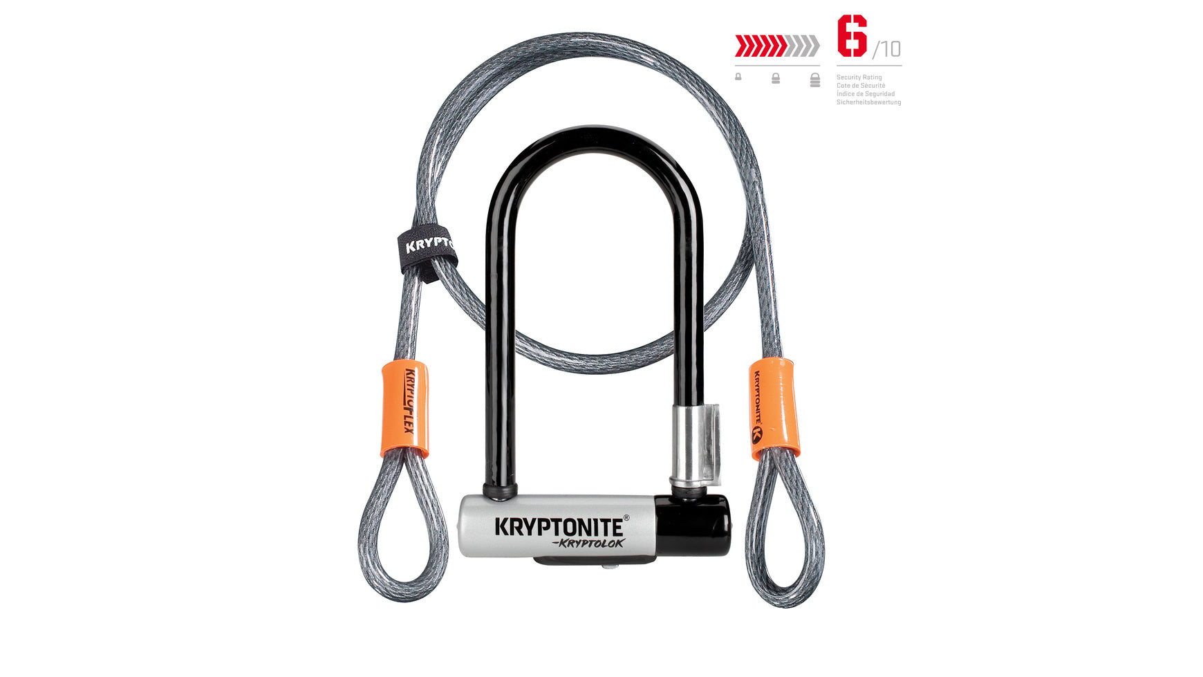 Antivol vélo Kryptonite KryptoLok Mini-7 + Kryptoflex