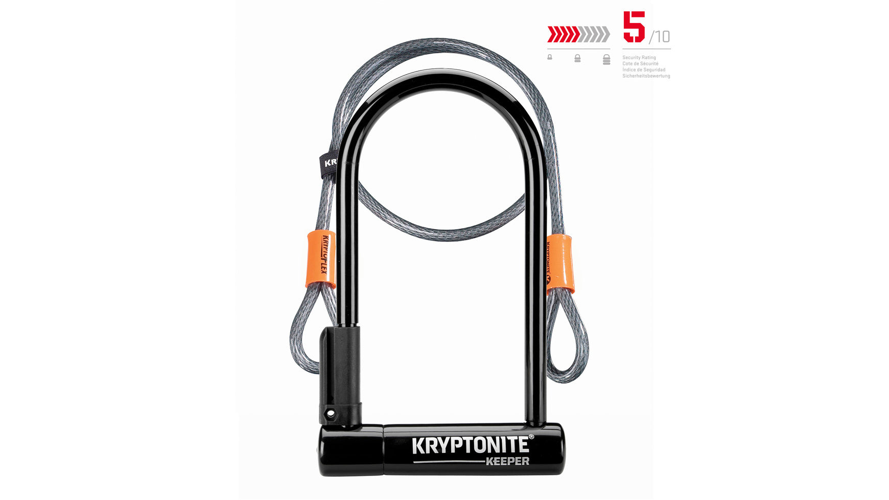 Kryptonite Keeper Standard + Antivol en U Kflex 120cm